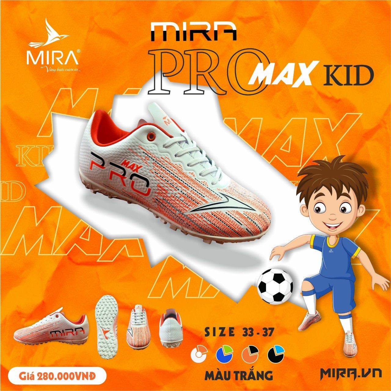 giày đá banh MIRA PRO MAX KID