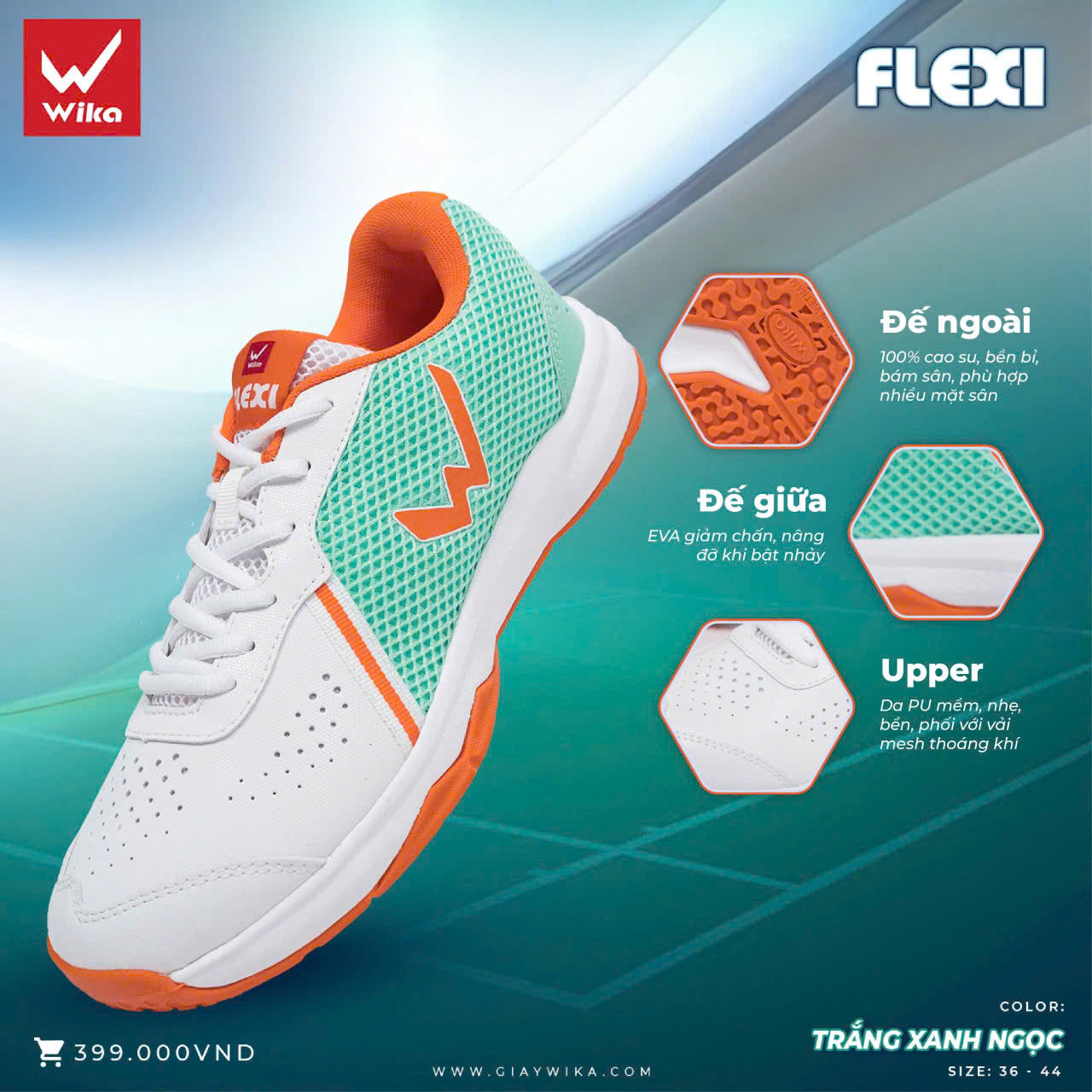 GIÀY CẦU LÔNG WIKA FLEXI